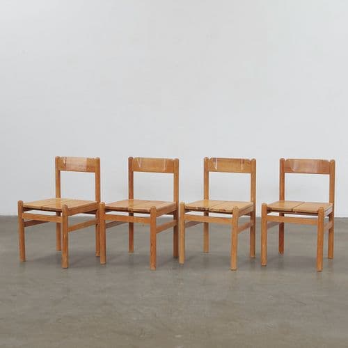 Set of Four Wooden Chairs, France by Pierre Gauthier-Delaye, sold at Circa