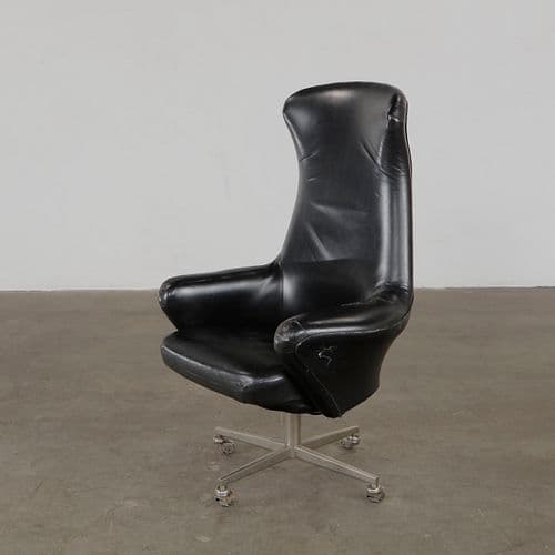 Danish, High-Back Executive Chair, 1960s