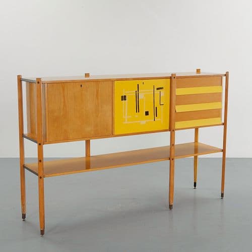 Roberto Aloi, Maple Sideboard, 1950s