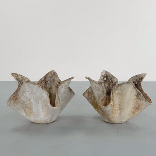 Willy Guhl, Pair of Large Tulip Planters, 1960s