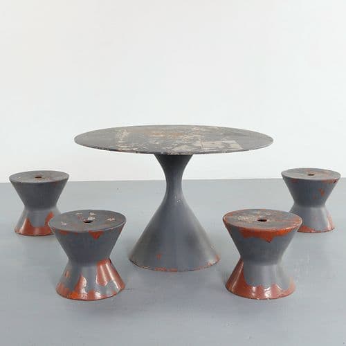 Willy Guhl, Outdoor Dining Set, 1960s