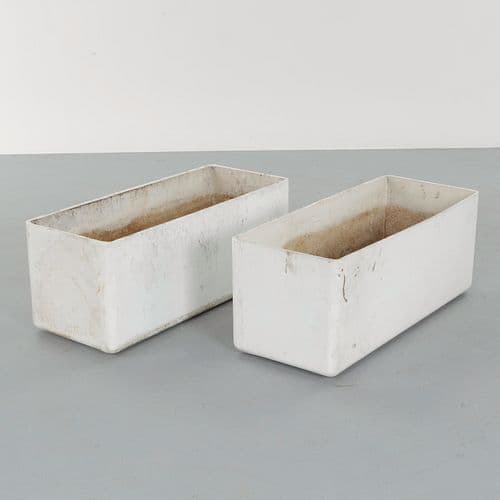 Willy Guhl, Pair of Large Rectangular Planters, 1960s