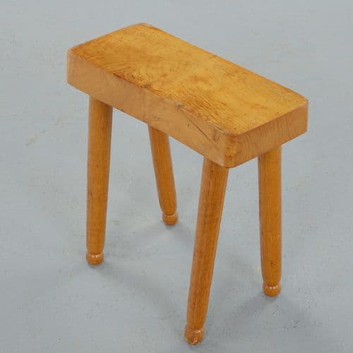 French Provincial, Rectangular Rustic Bench Stool, 1950s