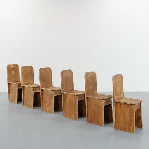 Set of Six French Provincial Chairs, 1960s