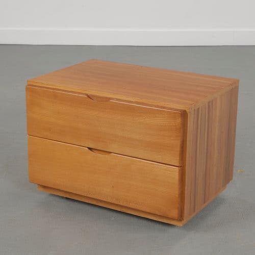 Maison Regain, Mid-Century Nightstand on Wheels, 1960s