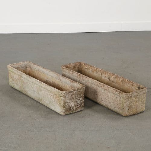 Willy Guhl, Pair of Rectangular Planters, 1960s