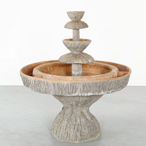Monumental Faux Bois Fountain, 1960s