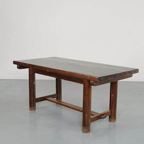 George Robert, Solid Wood Table, 1960s