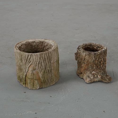 Pair of Faux Bois Planters, 1960s