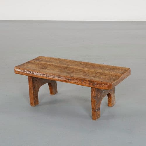 Brutalist Wood Coffee Table, 1950s