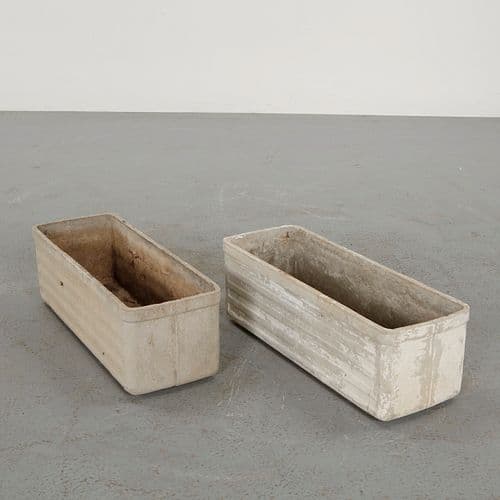 Willy Guhl, Pair of Rectangular Planters, 1960s