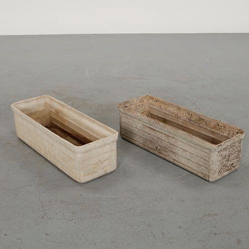 Willy Guhl, Pair of Rectangular Planters, 1960s