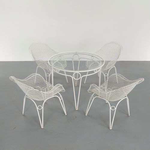 Outdoor Metal Dining Set attributed to Aldo Ciabatti by EMU, sold at Circa