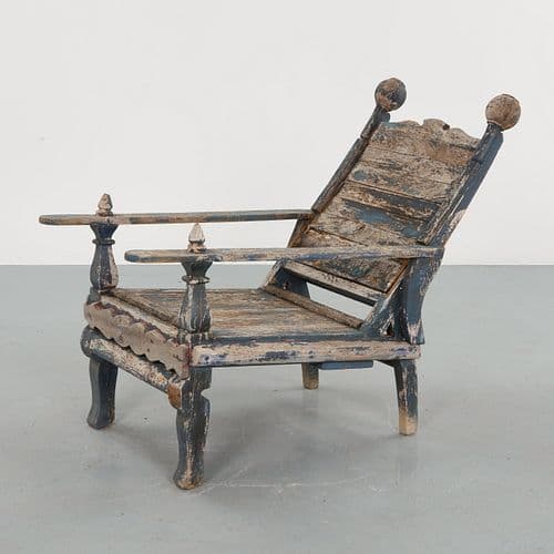 Wooden Lounge Chair, 1950s