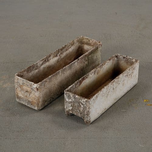 Willy Guhl, Pair of Rectangular Planters, 1960s