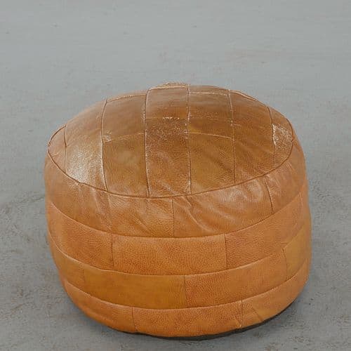 De Sede, Leather Ottoman, 1960s