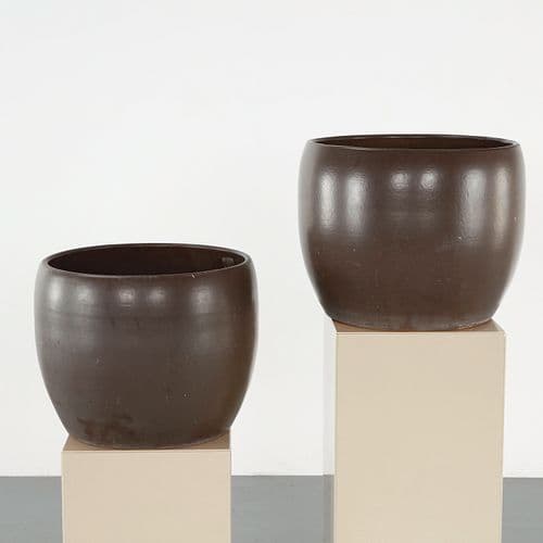 Gainey Ceramics, Pair of Planters, 1950s