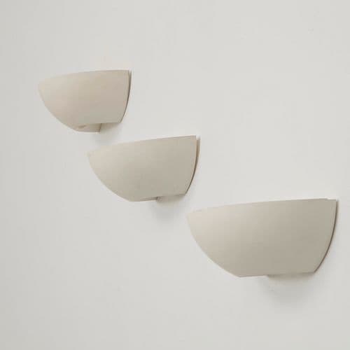 SCE, Set of Three Ceramic Wall Sconces, 1980s