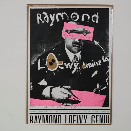 Raymond Loewy, Exhibition Poster for The Galerie Impressions Paris, 1987