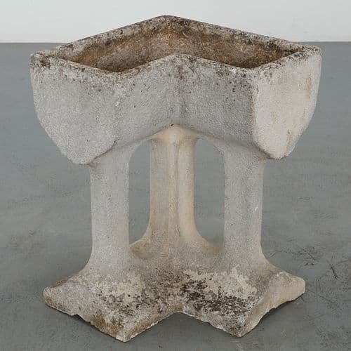 Stone Pillared Corner Planter, 1960s