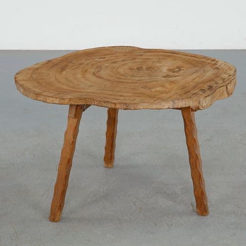 Brutalist Tripod Slab Table, 1960s