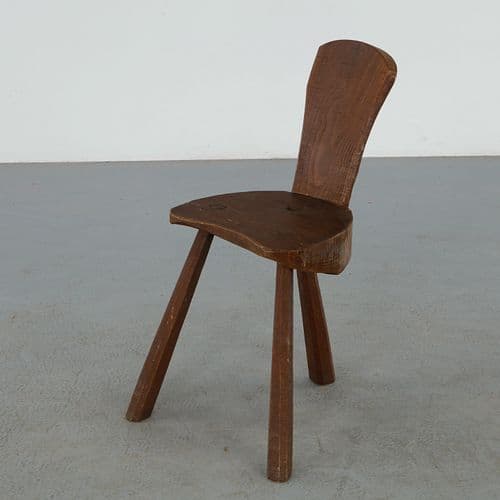 Brutalist Tripod Chair, 1950s