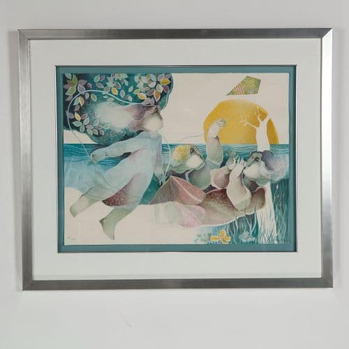 Alvar Sunol, Le Temps de Nos Jours, Matin, Lithograph, Signed and Numbered 28 of 190