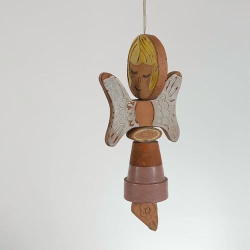 Mid-Century Ceramic Angel Mobile Ornament, 1960s