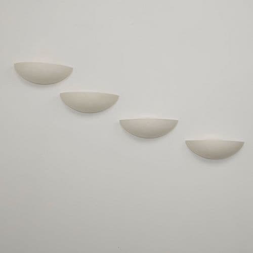 SCE, Set of Four Mineral Composite Wall Sconces, 1980s