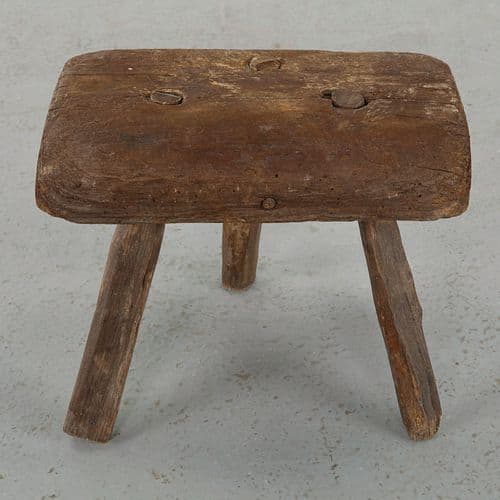 Brutalist Tripod Stool, 1960s