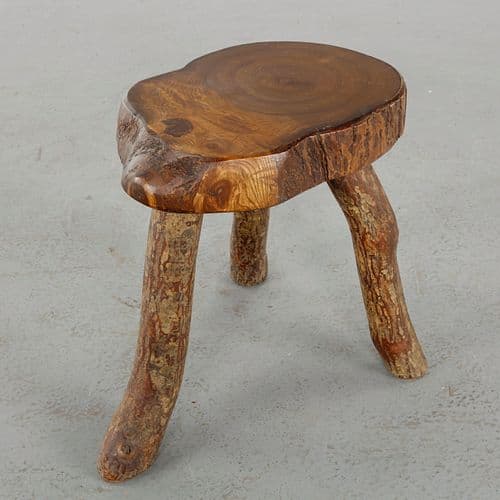 Brutalist Tripod Stool, 1960s