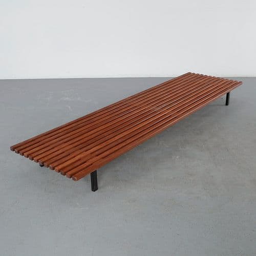 Charlotte Perriand for Steph Simon Gallery, Long Cansado Bench, 1950s