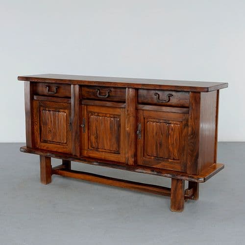 Olavi Hanninen For Mikko Nupponen, Brutalist Sculptural Sideboard, 1950s
