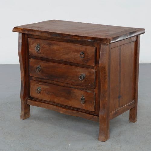 Olavi Hanninen, Brutalist Three-Drawer Chest, Finland, 1950s