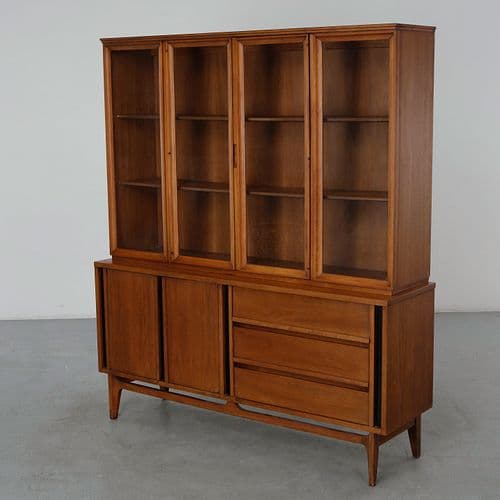 Barker Bros, Walnut Display Cabinet, 1980s