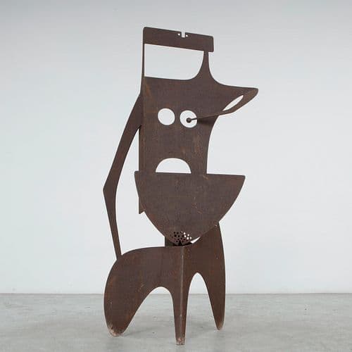 Contemporary French Metal Sculpture, Artisan-Crafted, 1980s