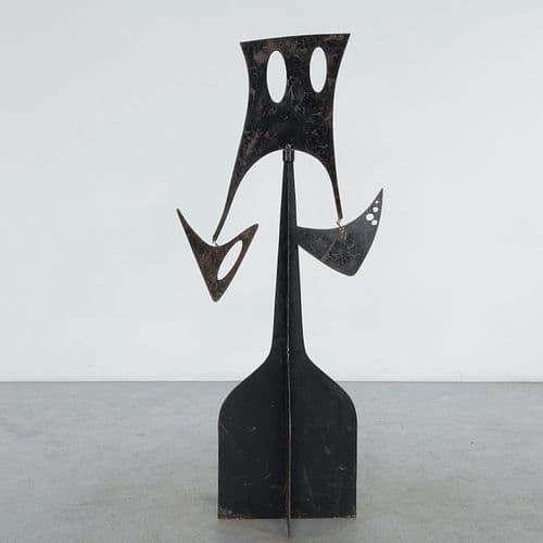 Contemporary French Metal Sculpture, Artisan-Crafted, 1980s