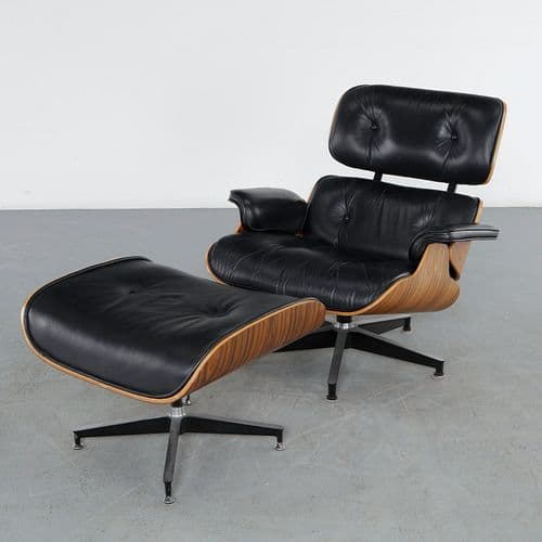 Charles and Ray Eames for Herman Miller, Lounge Chair and Ottoman, 1960s