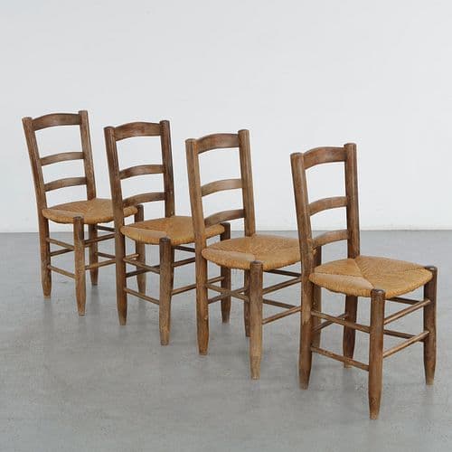 Set of Four Chairs in the style of Charlotte Perriand, 1960s