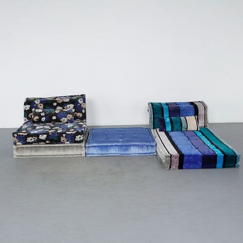 Hans Hopfer for Roche Bobois, 6-Piece Mah Jong Modular Sofa, 2000s