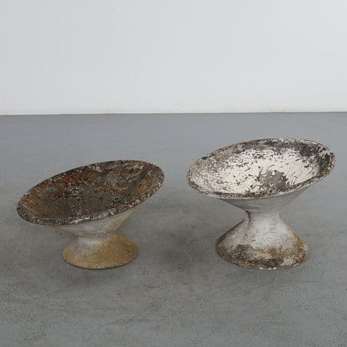 Willy Guhl, Pair of Off-Kilter Planters, 1960s