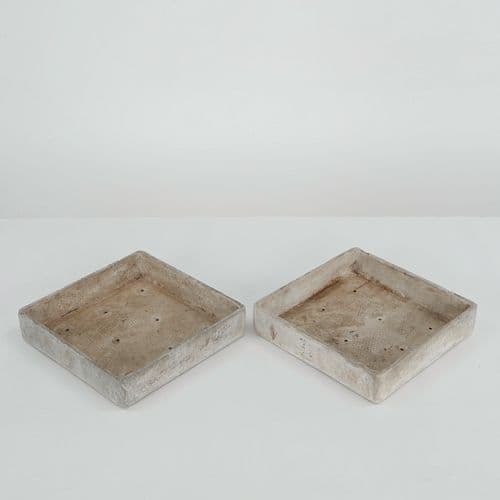 Willy Guhl, Pair of Square Tray Planters, 1960s