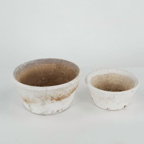 Grandon Fres, Pair of Concrete Round Planters, 1960s