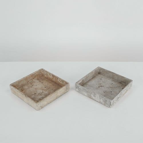 Willy Guhl, Pair of Square Tray Planters, 1960s