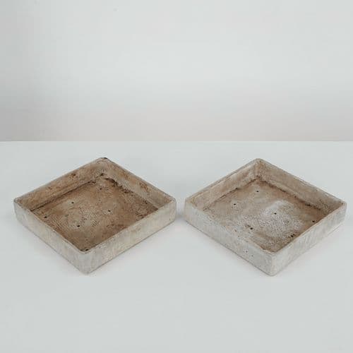 Willy Guhl, Pair of Square Tray Planters, 1960s