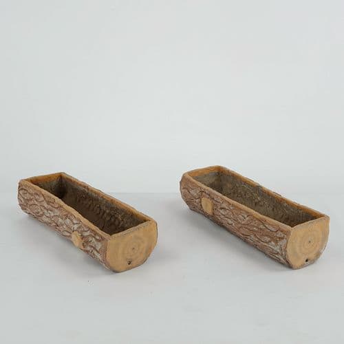 Pair of Faux Bois Planters, 1960s