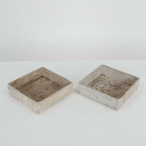 Willy Guhl, Pair of Square Tray Planters, 1960s