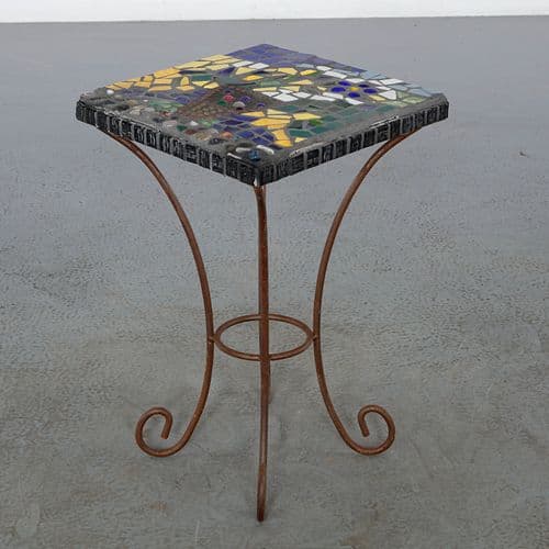 Mosaic Tile Side Table, 1960s