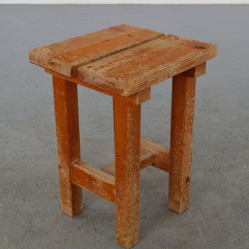 Pine Stool in the style of Charlotte Perriand, 1960s