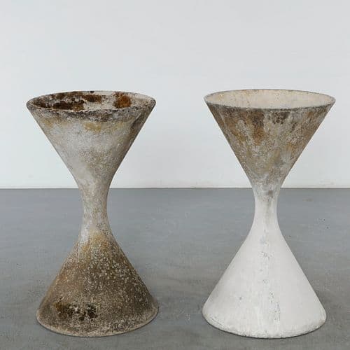 Willy Guhl, Pair of Large Diabolo Planters, 1960
